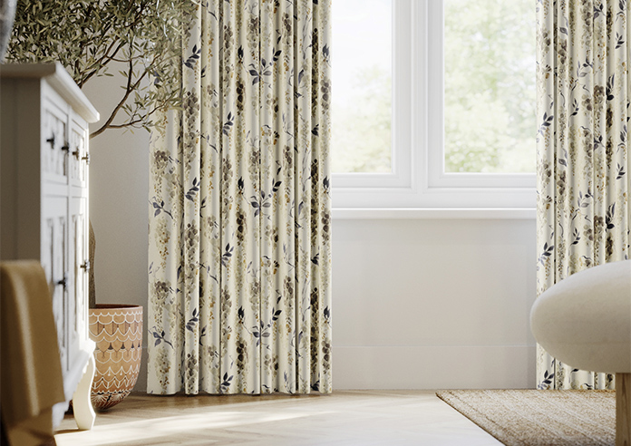 Wisteria Silk, Grey - Made to Measure Curtains - Image 5